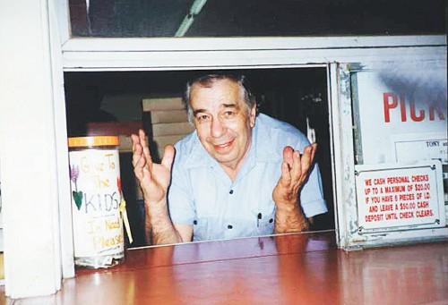 tony at the window